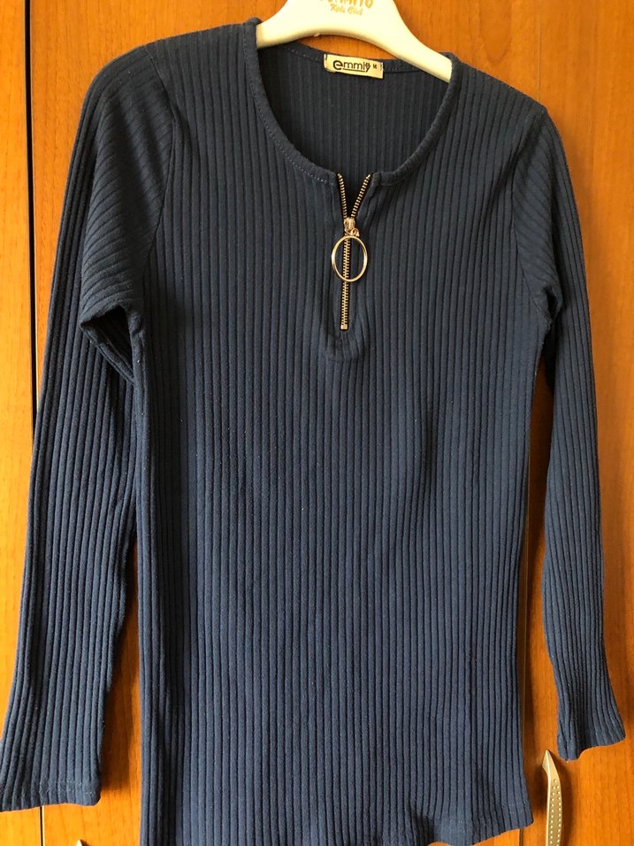 Fermuarlı Bluz - Görsel 2