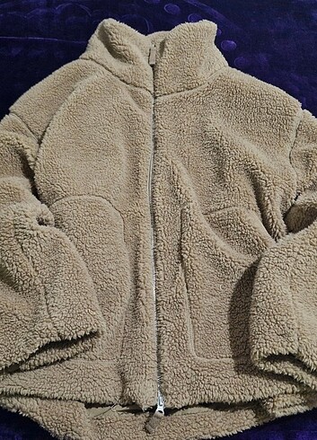 Tommy Hilfiger Teddy kahverengi peluş mont