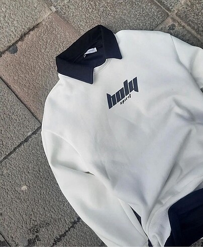 A Plus Unisex Fake Yaka Oversıze Sweatshirt