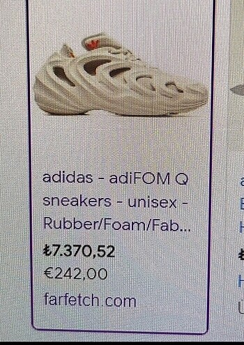 36,5 Beden Adidas adifom
