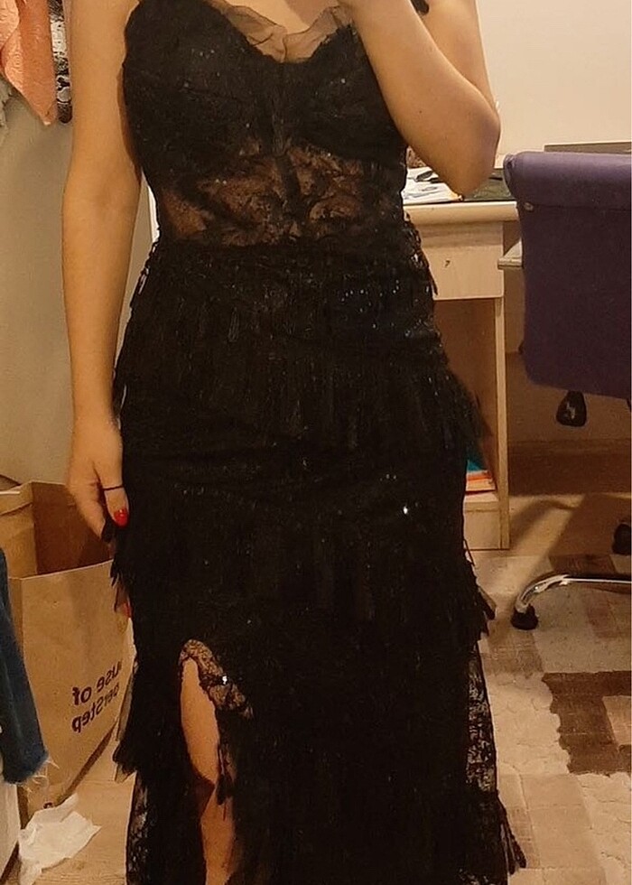 Siyah abiye - Görsel 3