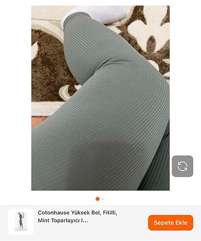 xl Beden COTONHAUSE YÜKSEK BEL FİTİLLİ TAYT