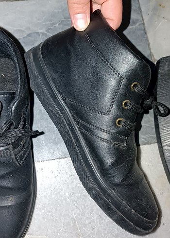 Siyah Parlak kadın ayakkabı kısa bot spor ayakkabı