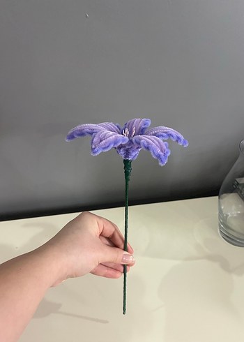 Pastel Mor Yapay Çiçek - Görsel 4