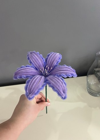 Pastel Mor Yapay Çiçek - Görsel 3