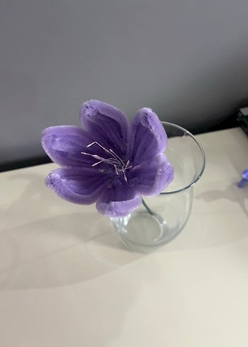 Pastel Mor Dekoratif çiçek - Görsel 8