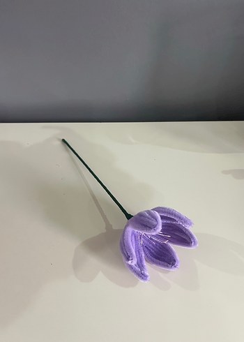 Pastel Mor Dekoratif çiçek - Görsel 7