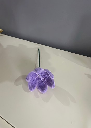 Pastel Mor Dekoratif çiçek - Görsel 6