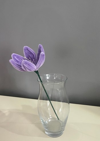 Pastel Mor Dekoratif çiçek - Görsel 2