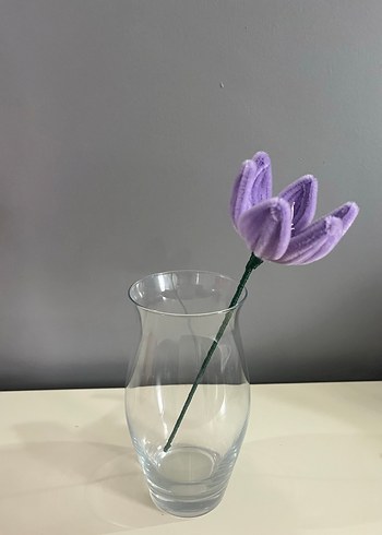 Pastel Mor Dekoratif çiçek - Görsel 3