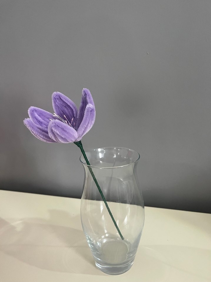 Pastel Mor Dekoratif çiçek - Görsel 2