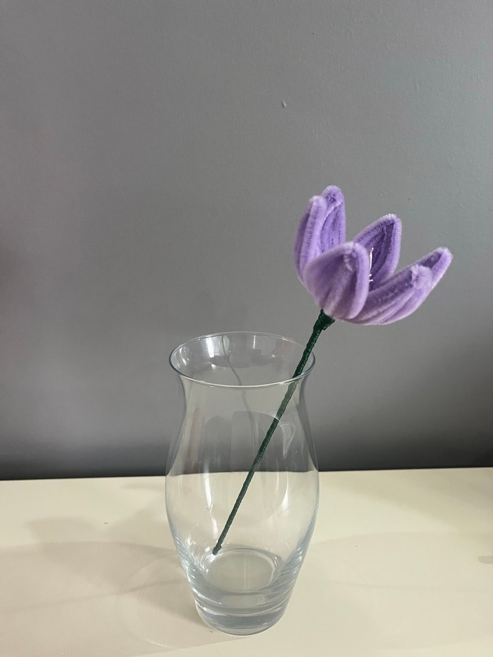 Pastel Mor Dekoratif çiçek - Görsel 3