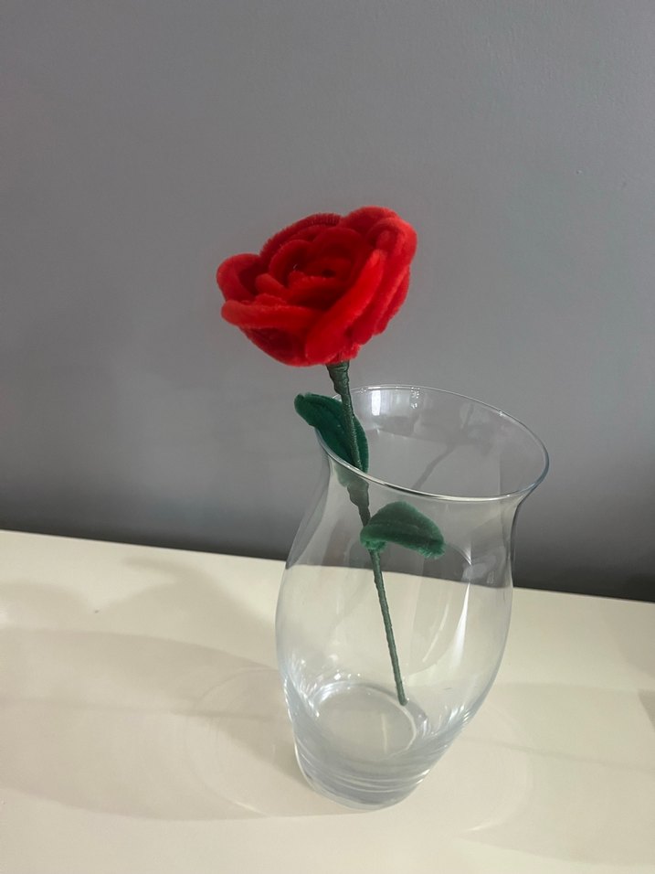 Kırmızı Gül şönil - Görsel 2