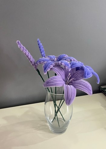 Bohem Çiçekli Mor - Görsel 5