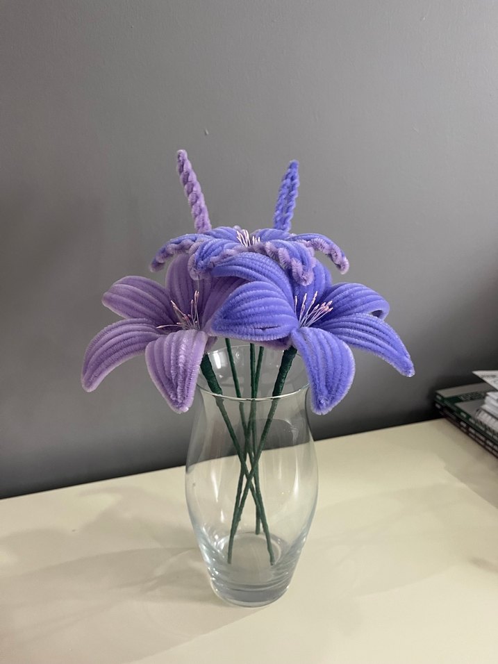 Bohem Çiçekli Mor - Görsel 3