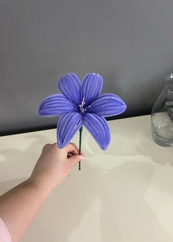 Renkli Mor Dekoratif çiçek - Görsel 6