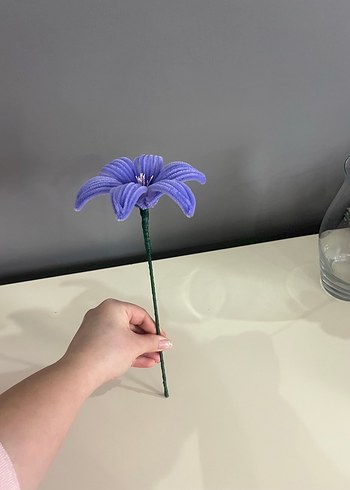 Renkli Mor Dekoratif çiçek - Görsel 7