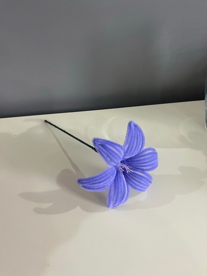 Renkli Mor Dekoratif çiçek - Görsel 5