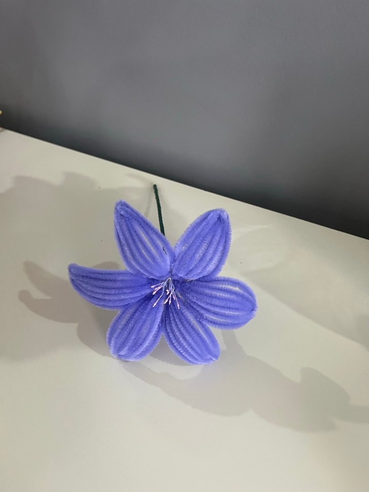 Renkli Mor Dekoratif çiçek - Görsel 4