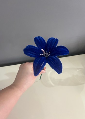 Mavi çiçek şönil - Görsel 6