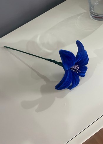 Mavi çiçek şönil - Görsel 8