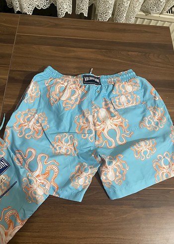 Mavi Bağcıklı Erkek şort - Görsel 4