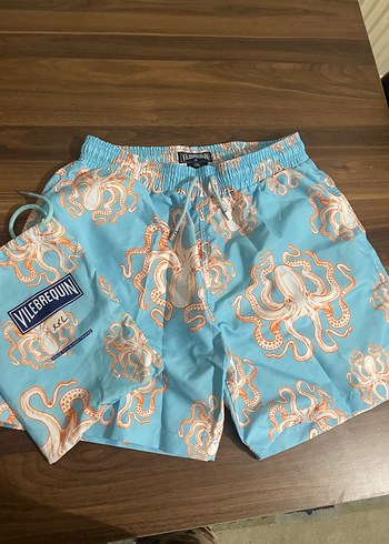 Mavi Bağcıklı Erkek şort - Görsel 3