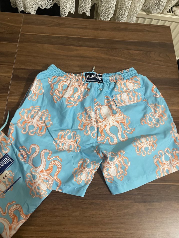 Mavi Bağcıklı Erkek şort - Görsel 4