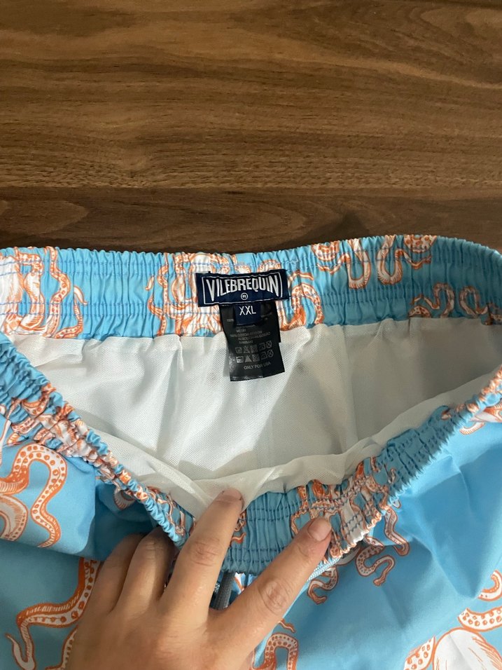 Mavi Bağcıklı Erkek şort - Görsel 2