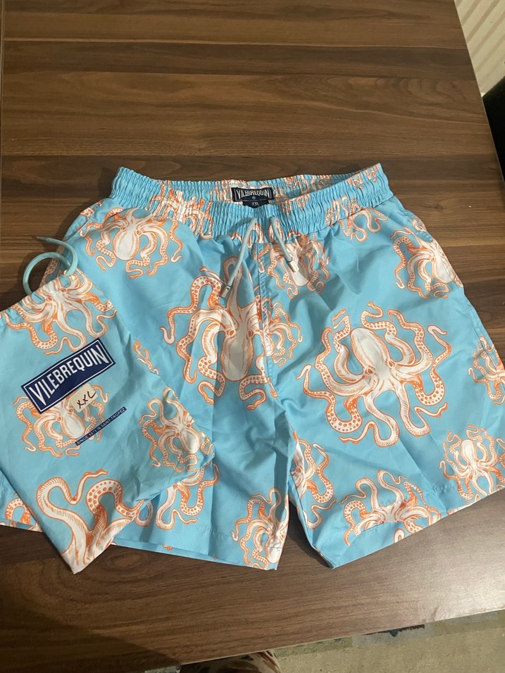 Mavi Bağcıklı Erkek şort - Görsel 3