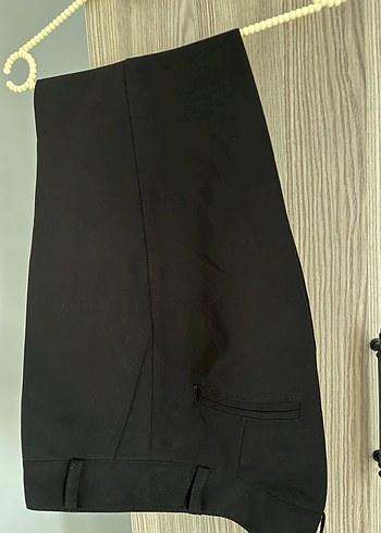 Diğer Kadın Siyah Midi Kumaş Pantolon