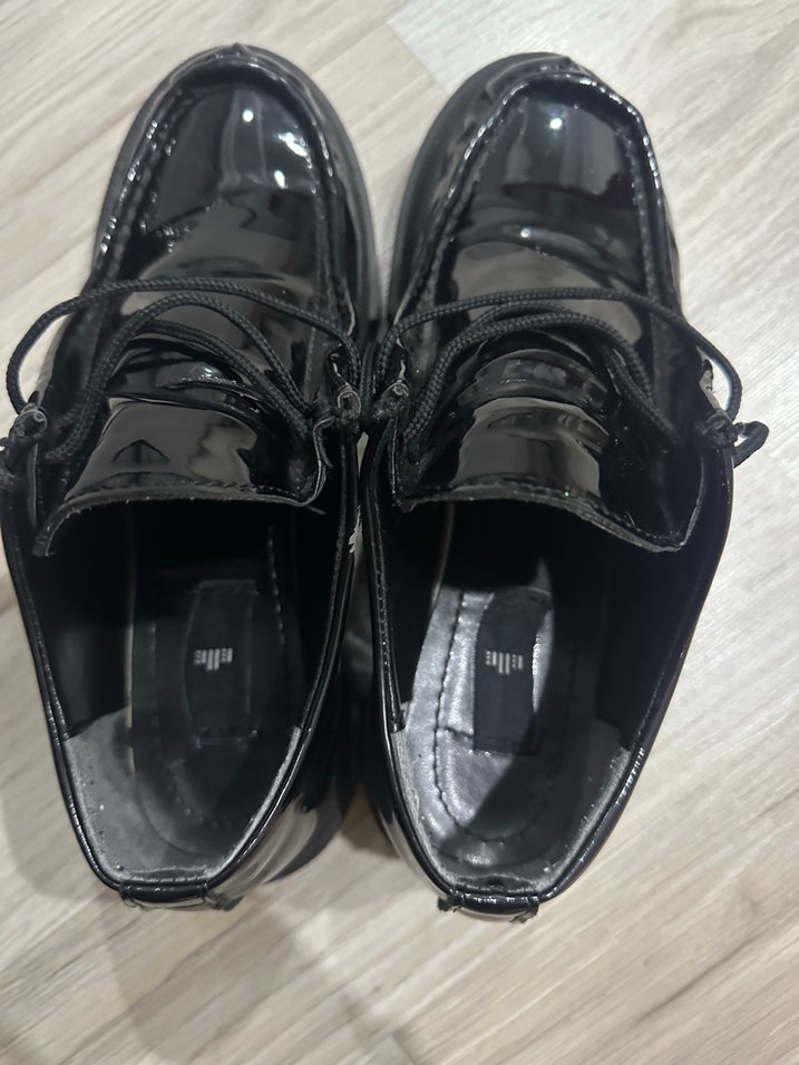 Siyah Rugan Elle oxford ayakkabı - Görsel 5