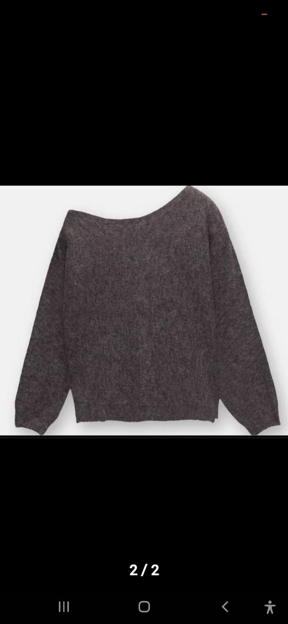 Pull&bear asimetrik kadın kazak - Görsel 2