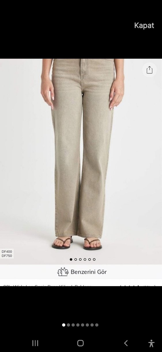 Bej Kadın Pantolon - Görsel 2