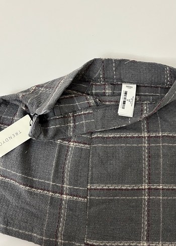 Ekose Desenli Gri Kemerli Mini Etek - Görsel 2