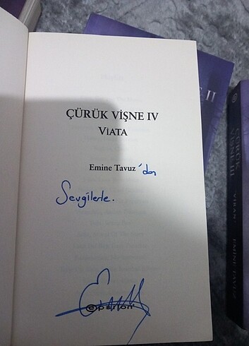 Emine Tavuz Çürük Vişne serisi 1,2,4(imzalanmış)