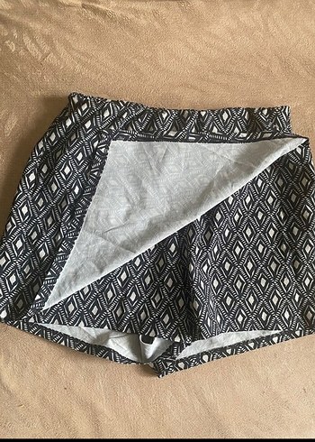 Penti Bohem Gri Desenli Mini Şort etek