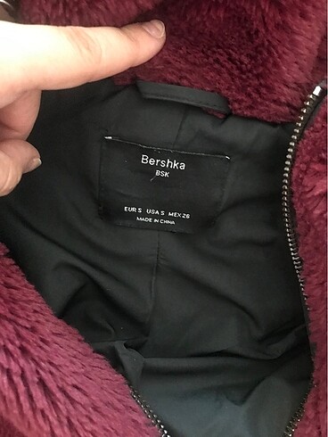 Bershka peluş mont bershka