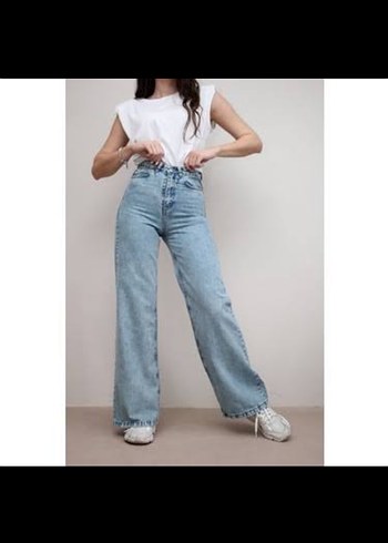 Rahat Kesim Midi Denim Kadın Jean