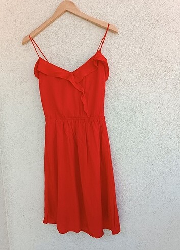 Kırmızı yazlık elbise 