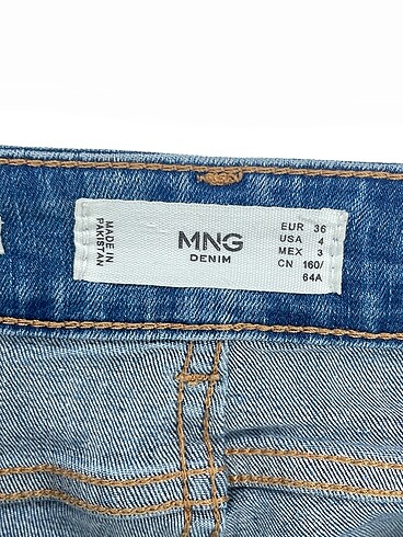 36 Beden mavi Renk Mango Jean / Kot %70 İndirimli.