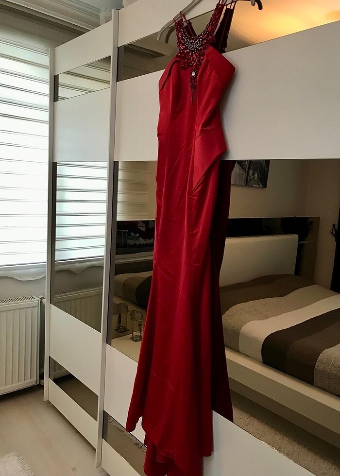 Kadın Saten Abiye - Görsel 3