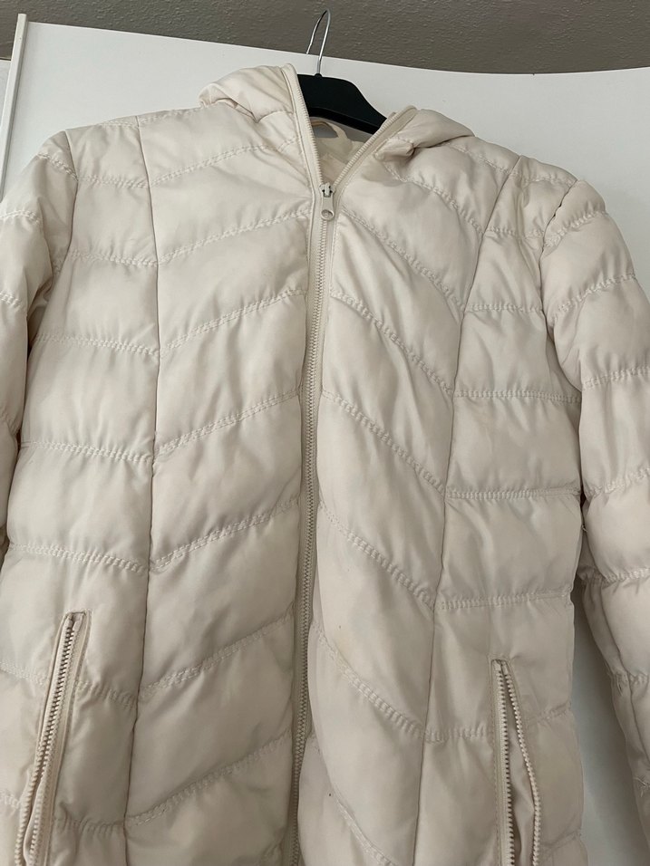 Bej Kısa Fermuarlı Kadın Mont - Görsel 2