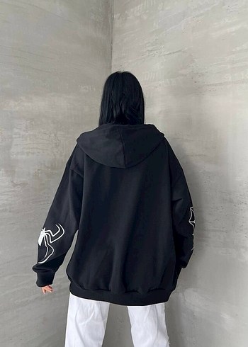Vintage Love Siyah Baskılı Sweatshirt