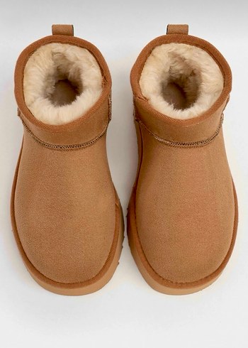 Taba Süet Kürklü Ugg - Görsel 3