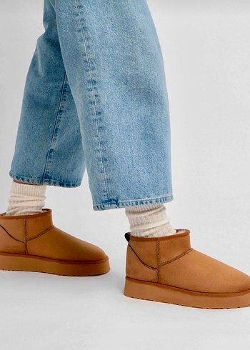 Taba Süet Kürklü Ugg - Görsel 2