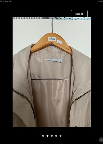 Bej Midi Kadın Trençkot - Görsel 4