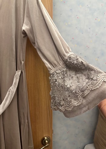 Nakışlı Bej Mini Kadın Pijama Takımı - Görsel 9