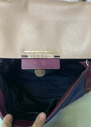 Kadın Çok Renkli Deri Tokalı Çanta - Görsel 6