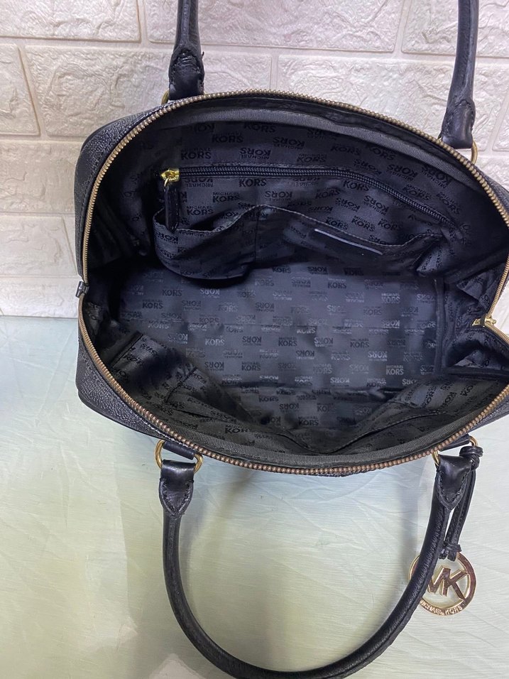 Siyah Deri Kadın İş Çantası - Görsel 5